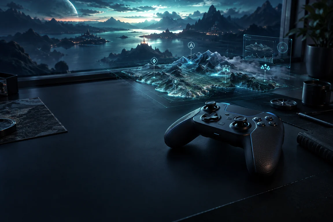 Controller and a player data map